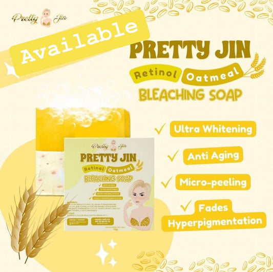 Pretty Jin- Retinol Oatmeal Soap Whitening Body Wash