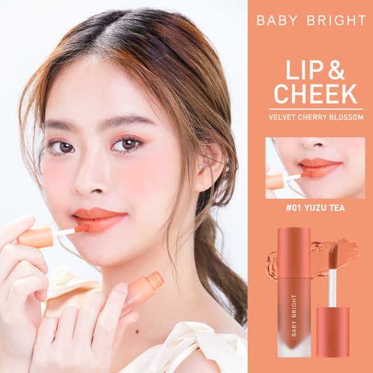 Baby Bright- Lip & Cheek Velvet Cherry Blossom