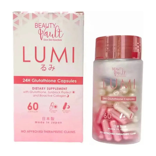 Beauty Vault- Lumi Glutathione Whitening (60 Capsules)