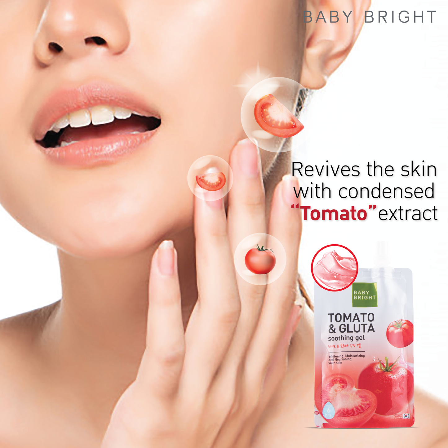 Baby Bright- Tomato & Gluta Soothing Gel 50g (E)