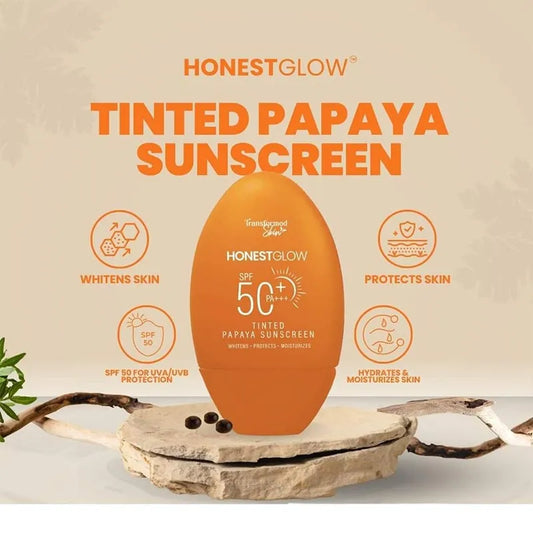 Honest Glow- Tinted Papaya Sunscreen