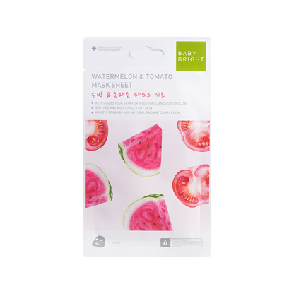 Baby Bright- Watermelon & Tomato Essence Mask Sheet